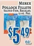 Trade Fair Supermarket Merex pollock fillets offer