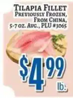 Trade Fair Supermarket Tilapia Fillet offer