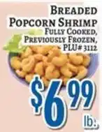 Trade Fair Supermarket Breaded popcorn shrimp offer