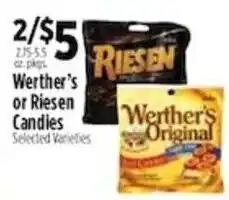 Pioneer Supermarkets Werther's or Riesen Candies offer