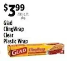 Pioneer Supermarkets Glad ClingWrap Clear Plastic Wrap offer