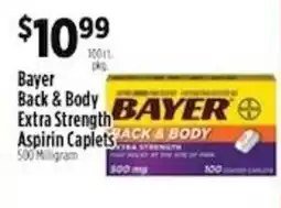 Pioneer Supermarkets Bayer back & body extra strength aspirin caplets offer