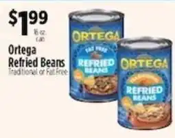 Pioneer Supermarkets Ortega Refried Beans offer