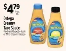 Pioneer Supermarkets Ortega Creamy Taco Sauce offer