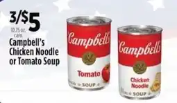 Pioneer Supermarkets Campbell's Chicken Noodle or Tomato Soup offer