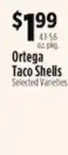 Pioneer Supermarkets Ortega Taco Shells offer