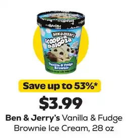 Grocery Outlet Ben & Jerry's Vanilla & Fudge Brownie Ice Cream offer