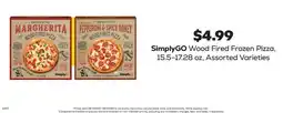 Grocery Outlet SimplyGO Wood Fired Frozen Pizza offer