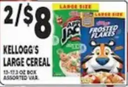 Associated Kellogg's large cereal offer