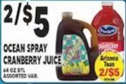 Associated Ocean Spray cranberry juice offer