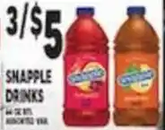 Associated Snapple drinks offer