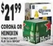 Associated Corona Or Heineken offer