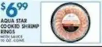 Compare Foods Aqua Star cooked shrimp rings offer