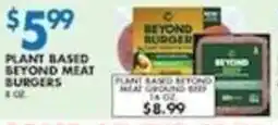 Compare Foods Plant Based Beyond Meat Burgers offer