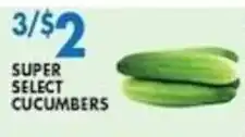 Compare Foods Super Select Cucumbers offer