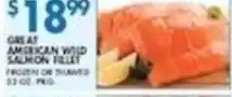 Compare Foods Great American Wild Salmon Fillet offer