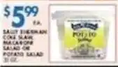 Compare Foods Salty Sherman Coleslaw Macaroni Salad or Potato Salad offer