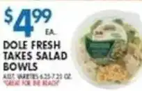 Compare Foods Dole fresh takes salad bowls offer