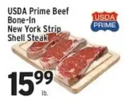 Associated Usda prime beef bone-in new york strip shell steak offer