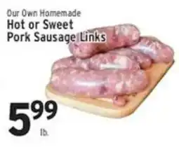 Associated Our Own Homemade Hot or Sweet Pork Sausage Links offer
