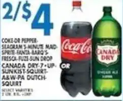 Compare Foods Coca-Cola or Canada Dry offer