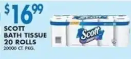 Compare Foods Scott bath tissue offer