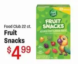 Maceys Food Club Fruit Snacks offer