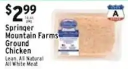 Met Foodmarkets Springer Mountain Farms Ground Chicken offer