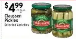 Met Foodmarkets Claussen Pickles offer
