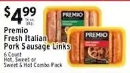 Met Foodmarkets Premio fresh italian pork sausage links offer