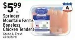 Met Foodmarkets Springer mountain farms boneless chicken tenders offer