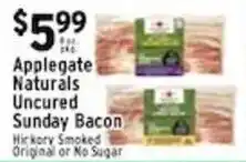 Met Foodmarkets Applegate Naturals Uncured Sunday Bacon offer