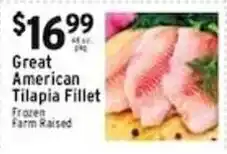 Met Foodmarkets Great American Tilapia Fillet offer