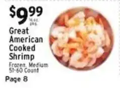 Met Foodmarkets Great American Cooked Shrimp offer
