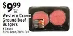 Met Foodmarkets Western Crown Ground Beef Burgers offer