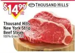 Met Foodmarkets Thousand Hills New York Strip Beef Steak offer