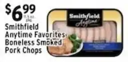 Met Foodmarkets Smithfield Anytime Favorites Boneless Smoked Pork Chops offer