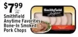 Met Foodmarkets Smithfield Anytime Favorites Bone-In Smoked Pork Chops offer