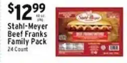 Met Foodmarkets Stahl-Meyer Beef Franks Family Pack offer