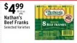 Met Foodmarkets Nathan's Beef Franks offer