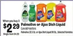 Food City Palmolive or Ajax Dish Liquid Lavatastes offer