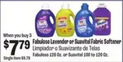 Food City Fabuloso Lavender or Suavitel Fabric Softener offer