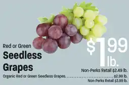 Maceys Red or Green Seedless Grapes offer