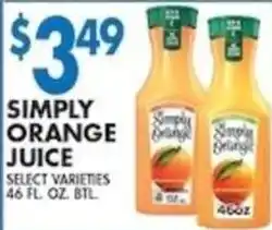 Associated Simply Orange Juice offer