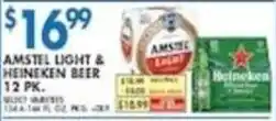 Associated Amstel Light & Heineken Beer offer