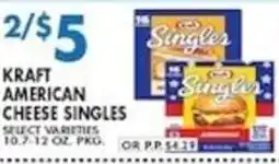 Associated Kraft American Cheese Singles offer