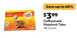 Grocery Outlet Coffeemate hazelnut tubs offer