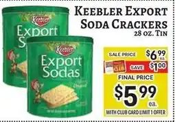 Trade Fair Supermarket Keebler export sodas crackers offer