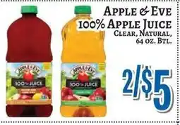 Trade Fair Supermarket Apple & Eve 100% apple juice offer