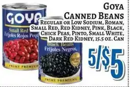 Trade Fair Supermarket Goya canned beans offer